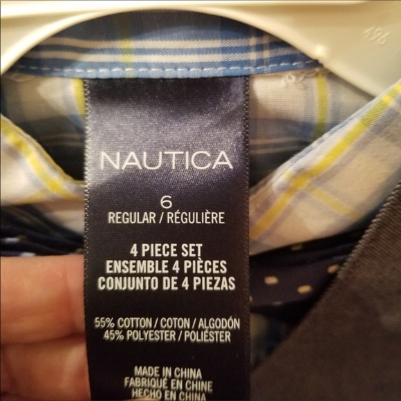 🆕️ Nautica Boys 4 piece Vest Outfit - Picture 8 of 9